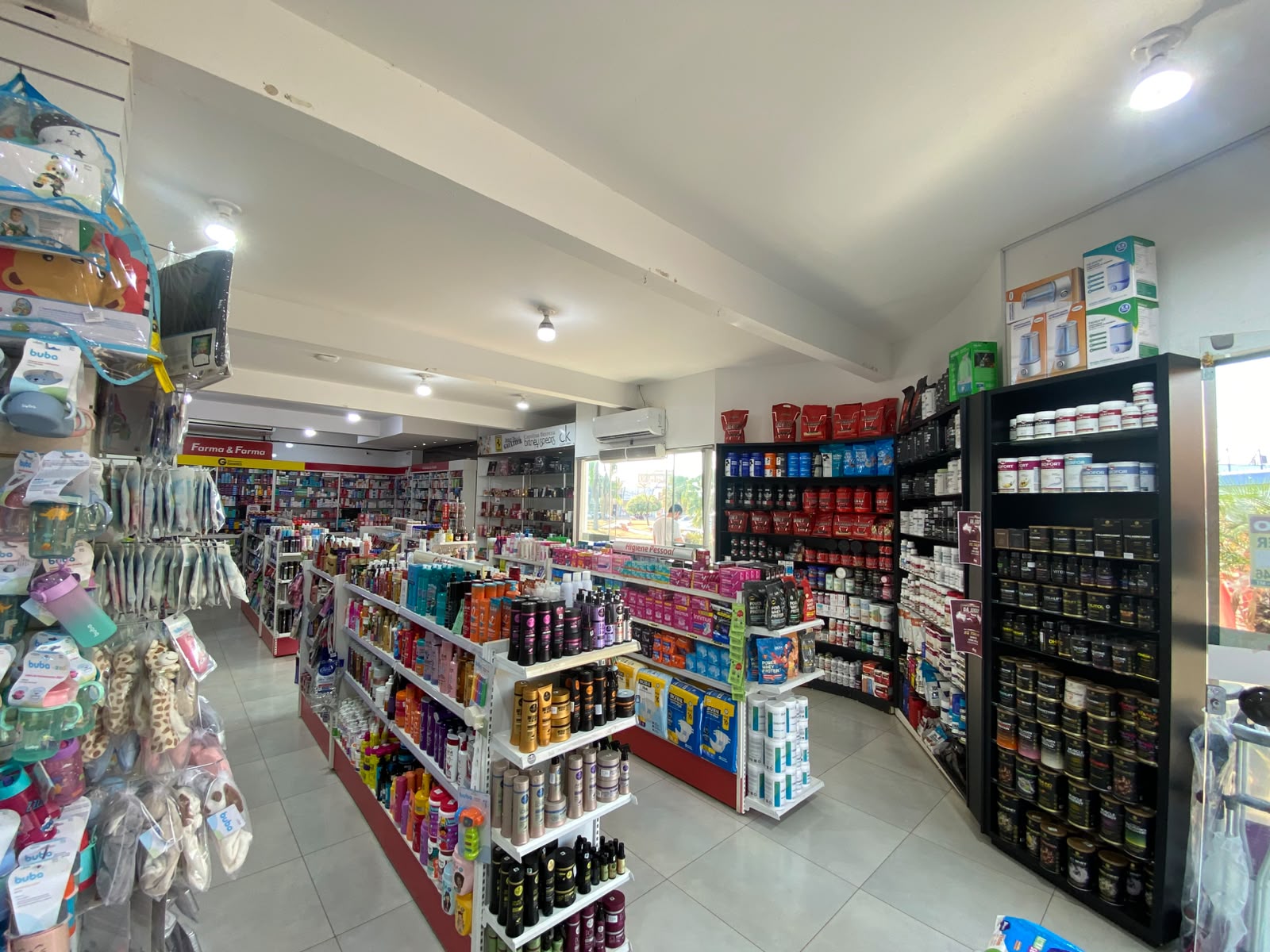 Produtos de higiene, perfumaria e suplementos